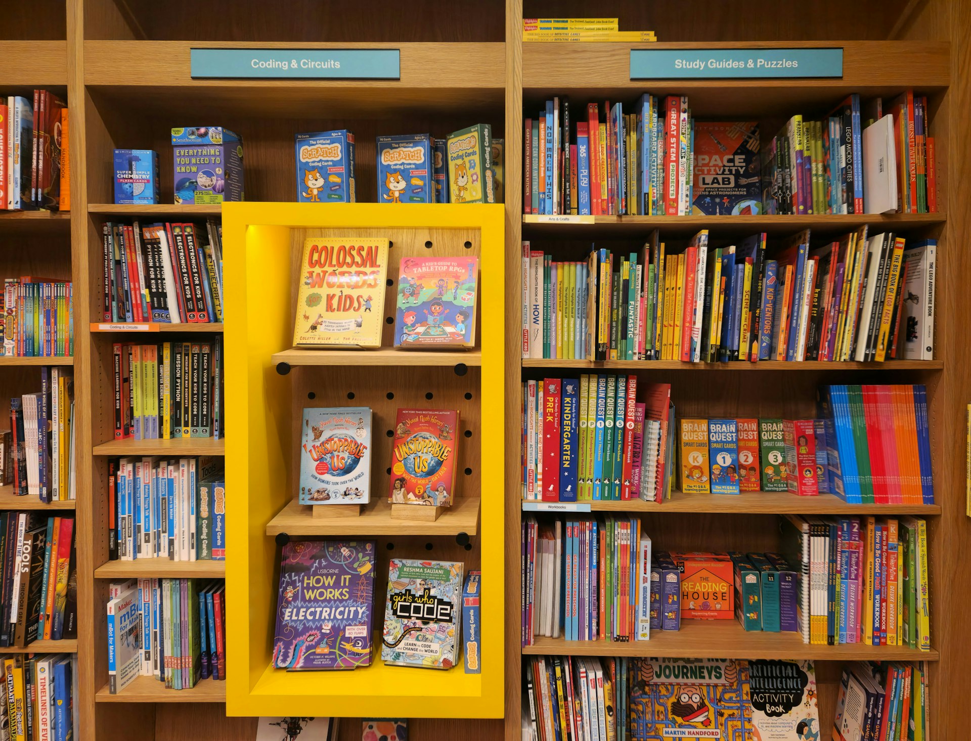 a book shelf filled with lots of books